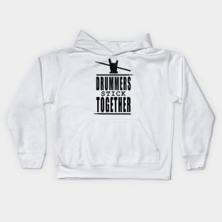 Drummers Stick Together Kids Hoodie